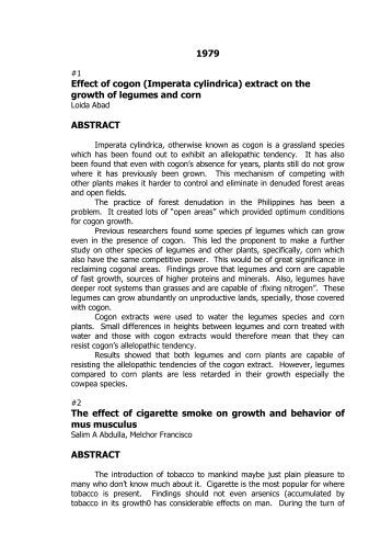 imperata cylindrica as papers essay Read this essay on cogon grass as heat insulator come browse our large digital warehouse of free sample essays get the knowledge you need in order to pass your classes and more. imperata cylindrica as papers essay Read this essay on cogon grass as heat insulator come browse our large digital warehouse of free sample essays get the knowledge you need in order to pass your classes and more.