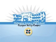 2010 - PSHS-CVC - Philippine Science High School