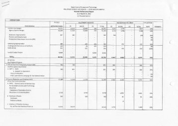 Financial Performance Report as of March 3, 2012
