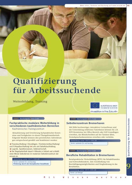 Berufliche Bildung - bei der Arbeitnehmerkammer Bremen