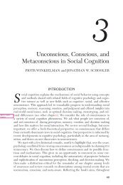 Unconscious, Conscious, and Metaconscious in Social Cognition