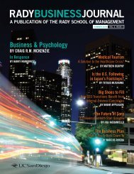 Business & Psychology - Establishing New Traditions - UC San Diego