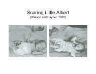 Scaring Little Albert