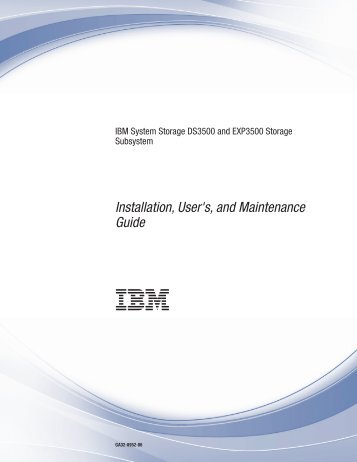 IBM System Storage DS3500 and EXP3500 Storage Subsystem ...