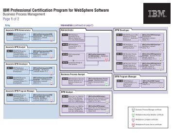 IBM Professional Certification Program for WebSphere Software