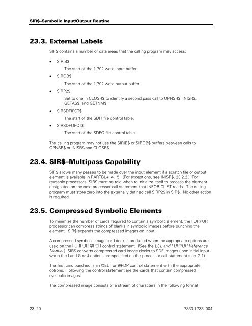 (SYSLIB) Programming Reference Manual - Public Support Login ...