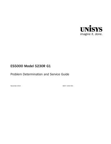 ES5000 Model 5230R G1 Problem Determination and Service Guide