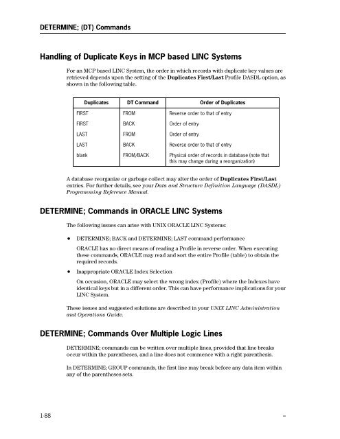 LINC Programming Reference Manual - Public Support Login - Unisys