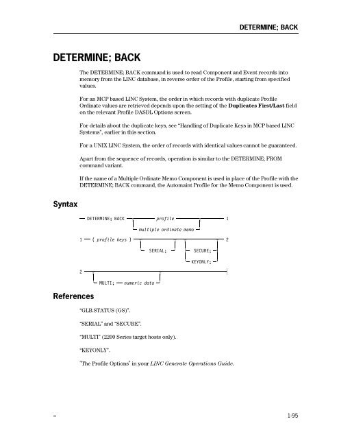 LINC Programming Reference Manual - Public Support Login - Unisys