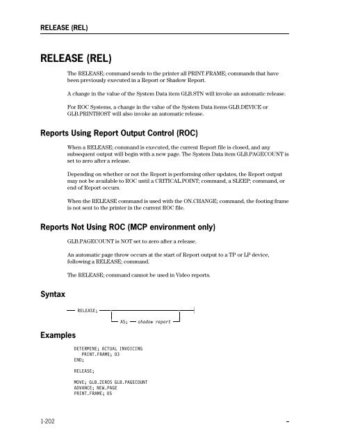 LINC Programming Reference Manual - Public Support Login - Unisys