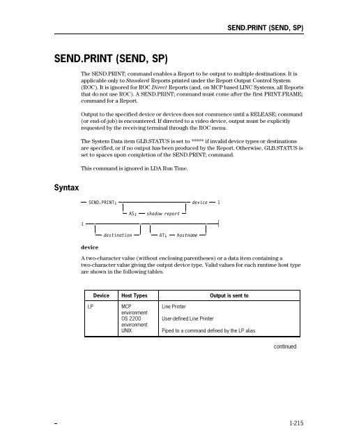 LINC Programming Reference Manual - Public Support Login - Unisys