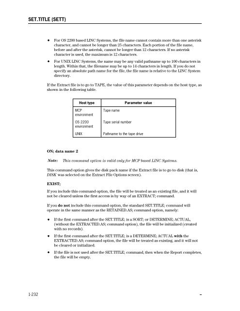 LINC Programming Reference Manual - Public Support Login - Unisys