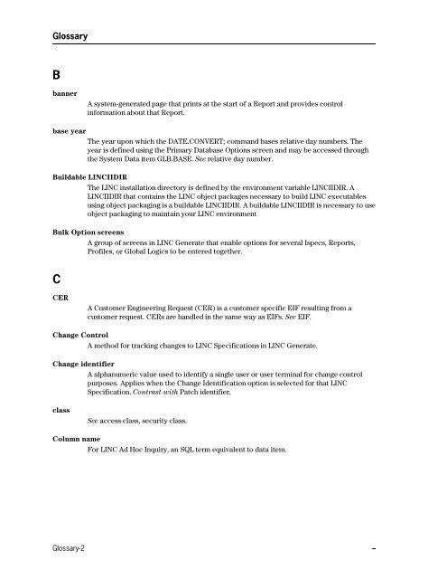 LINC Programming Reference Manual - Public Support Login - Unisys