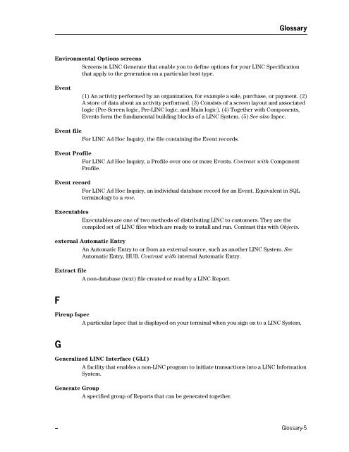 LINC Programming Reference Manual - Public Support Login - Unisys