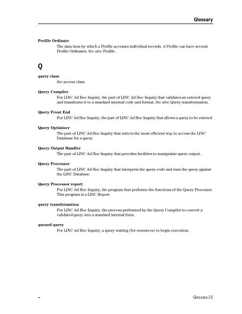 LINC Programming Reference Manual - Public Support Login - Unisys