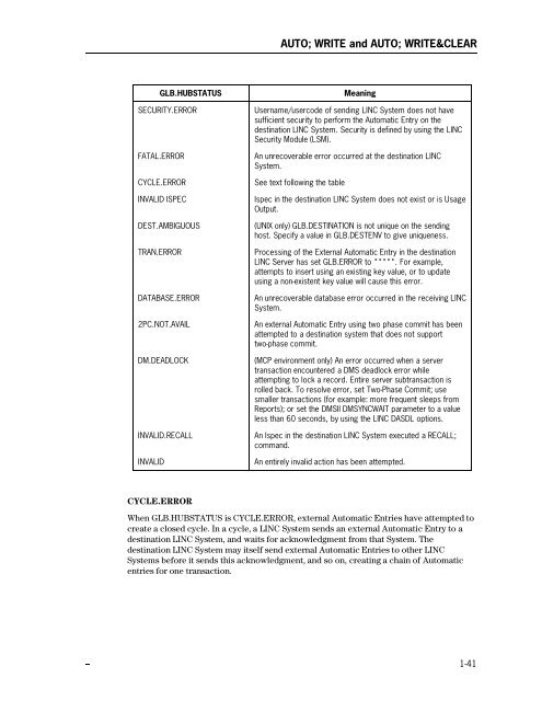 LINC Programming Reference Manual - Public Support Login - Unisys