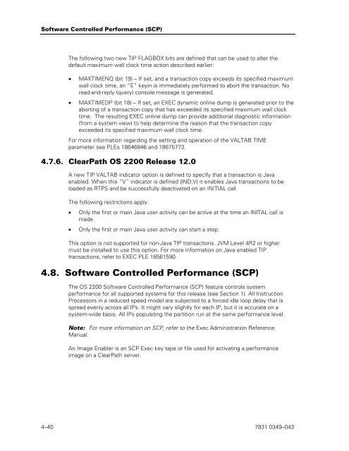 ClearPath OS 2200 Series Release 13.2 Software Planning and ...