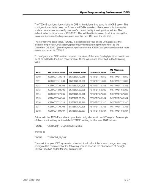 ClearPath OS 2200 Series Release 13.2 Software Planning and ...