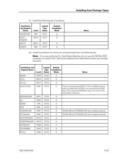 ClearPath OS 2200 Series Release 13.2 Software Planning and ...