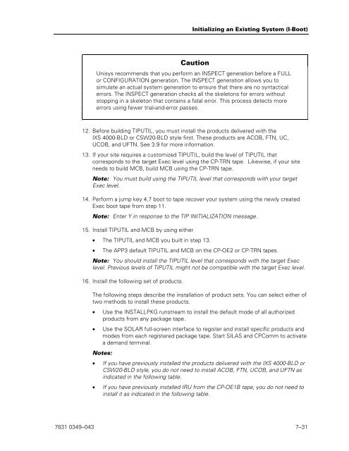 ClearPath OS 2200 Series Release 13.2 Software Planning and ...