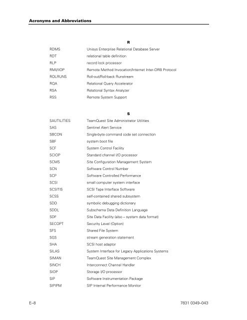 ClearPath OS 2200 Series Release 13.2 Software Planning and ...