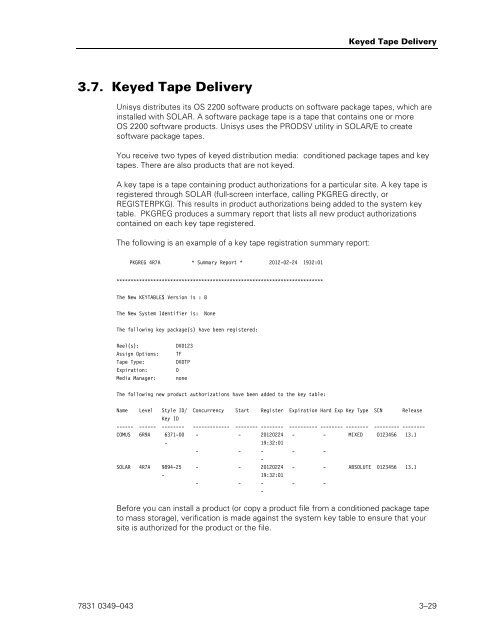 ClearPath OS 2200 Series Release 13.2 Software Planning and ...