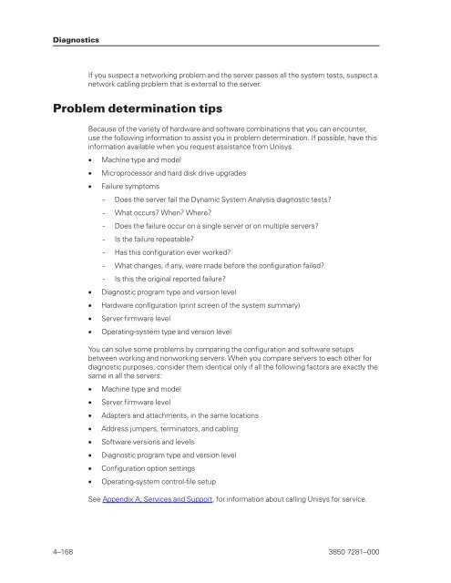 Problem Determination and Service Guide - Public Support Login ...