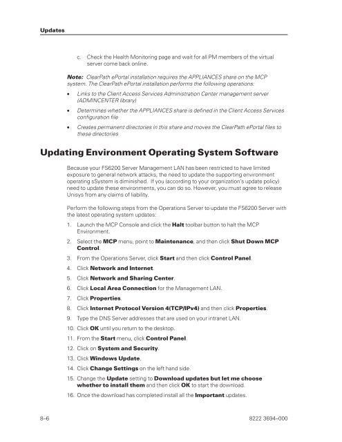 FS6200 Server System Implementation Guide - Public Support ...