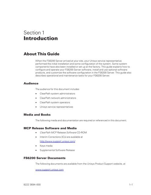 FS6200 Server System Implementation Guide - Public Support ...