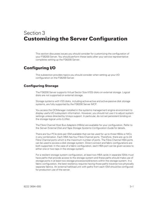 FS6200 Server System Implementation Guide - Public Support ...