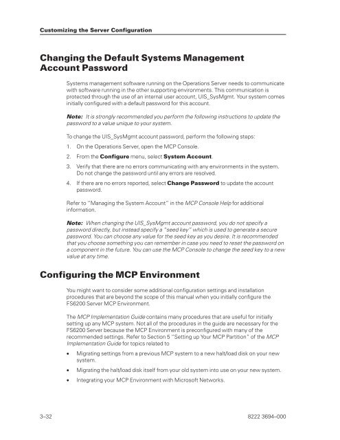 FS6200 Server System Implementation Guide - Public Support ...