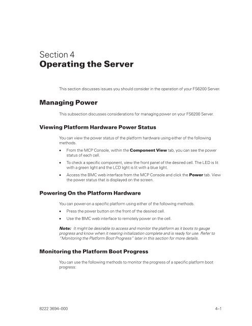 FS6200 Server System Implementation Guide - Public Support ...