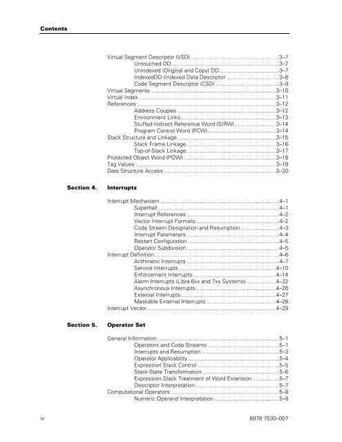 Level Epsilon Architecture Support Reference Manual