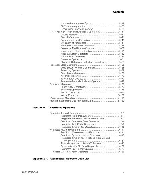 Level Epsilon Architecture Support Reference Manual