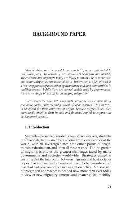 Link - IOM Publications - International Organization for Migration