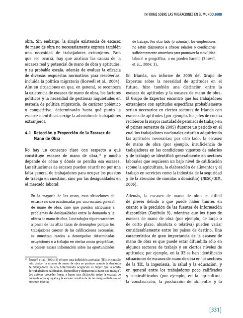 informe sobre las migraciones en el mundo 2008 - IOM Publications