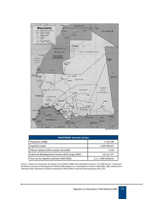 Migration en Mauritanie Migration en Mauritanie - IOM Publications ...