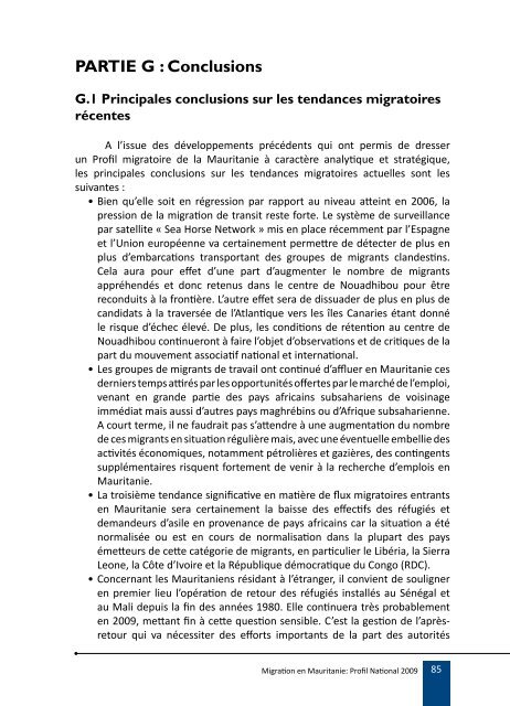 Migration en Mauritanie Migration en Mauritanie - IOM Publications ...