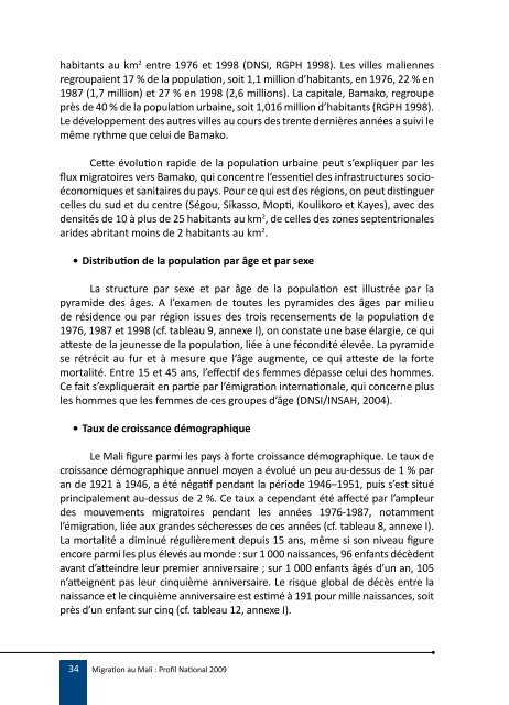 Migration au Mali : Profil National 2009 - IOM Publications