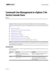 Command-line management in vsphere 5.0 for service console users