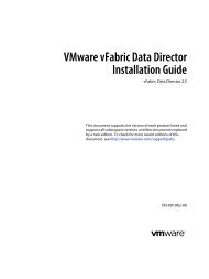 VMware vFabric Data Director Installation Guide - Documentation ...