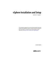 vSphere Installation and Setup - Documentation - VMware