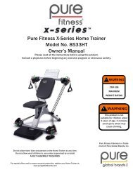 Pure Fitness X-Series Home Trainer Model No. 8533HT Owner's ...
