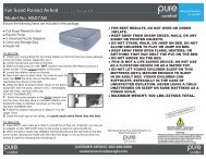 Full Sized Raised Airbed Model No. 8507AB - pure global brands, inc.