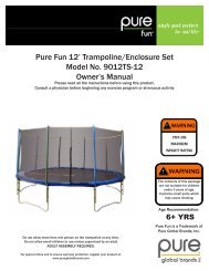 Download 12ft Trampoline Set Manual - Pure Global Brands, Inc.