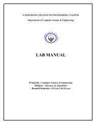 LAB MANUAL - GH Raisoni College Of Engineering - Raisoni