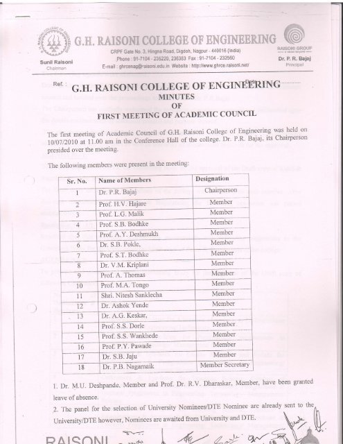 G.H. RAISONI COLLEGE OF ENGfNI9ffTNG