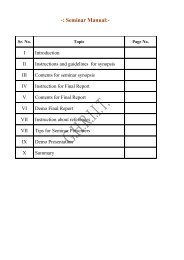 Seminar Manual - Raisoni