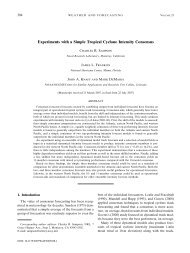 Experiments with a Simple Tropical Cyclone Intensity Consensus