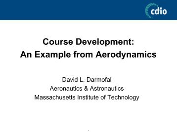 Course Development: An Example from Aerodynamics - MIT